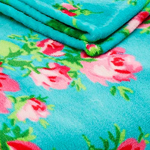 Betsey Johnson - Blanket, Buttery-Soft Throw Blanket for Couch or Bed, Boldly Plush & Oversized Bedding (Bouquet Day, 50" x 70") - color: Bouquet Day
