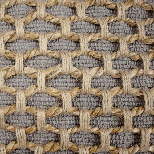 Boho Living Jada Decorative Throw, Includes Accent, Premium Woven Design, Living Room Décor, (1) 12" x 20" Pillow Cover with Insert, Grey - color: Grey, size: (1) 12" x 20" Pillow Cover With Insert