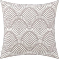 vctops Embroidery Cotton Decorative Throw Pillow Cover Boho Geometric Pattern Cushion Cover for Couch Sofa Bed (Grey,18"x18")