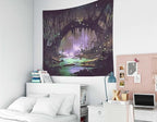 EMMTEEY Horror Tapestry Halloween Tree 60X40 Inch Small Tapestry Wall Art Hanging Tapetries for Bedroom Living Room Dorm Décor