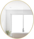 WallBeyond 28 inch Round Mirror Gold Large Circle Wall Mirror for Bathroom with Metal Framed, Round Wall Mirror for Wall Decor, Vanity, Entryway Living Room
