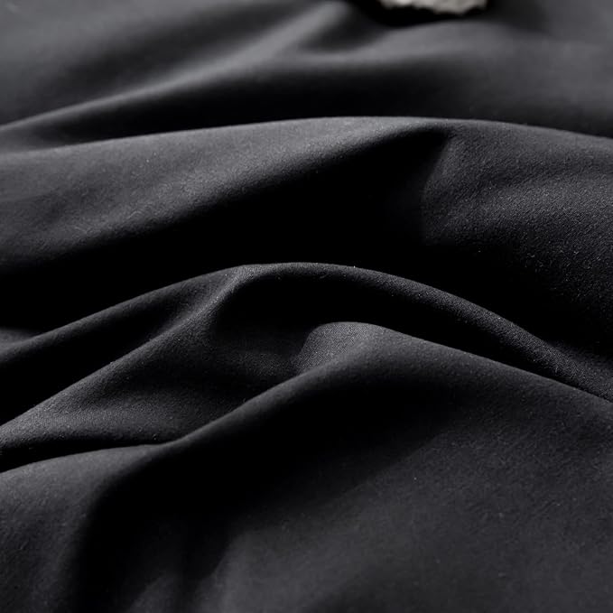 ROSGONIA California King Comforter Set Black, 3pcs (1 Boho Cal King Comforter & 2 Pillowcases), All Season Bedding Soft Bedspread Blanket Quilt