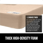GORILLA GRIP Extra Thick Patent Pending Supportive Foam Kneeling Pad, Large Cushion Knee Pads for Gardening, Baby Bath Time, Dirt and Water Resistant, Workout and Garden Supplies, 17.5x11, Beige
