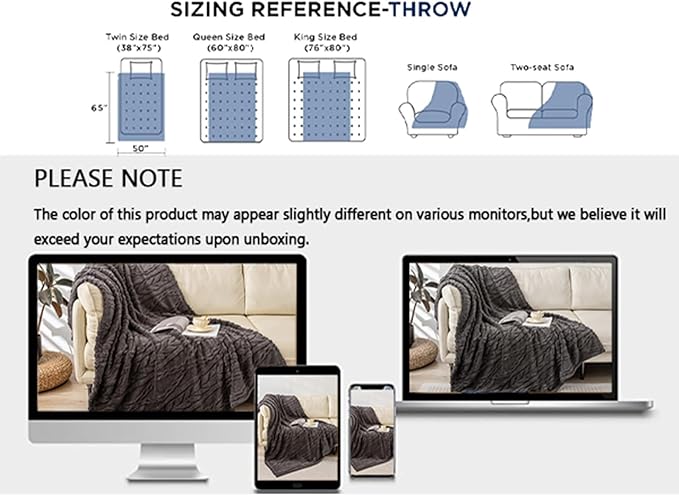 YUSOKI Sherpa Large Throw Blanket Single Layer,Light Weight(1.7lb),370GMS-3D Stylish Design for Gift Home Decor (Morel,50"x65")
