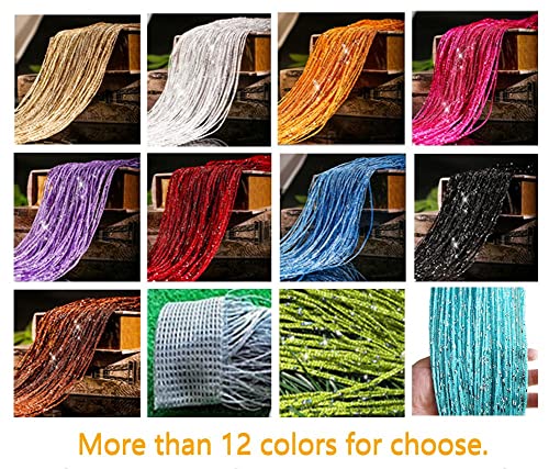 1x2 M Door String Curtain Rare Flat Silver Ribbon Thread Fringe Window Panel Room Divider Cute Strip Tassel for Wedding Coffee House Restaurant Parts, Gold - color: Gold