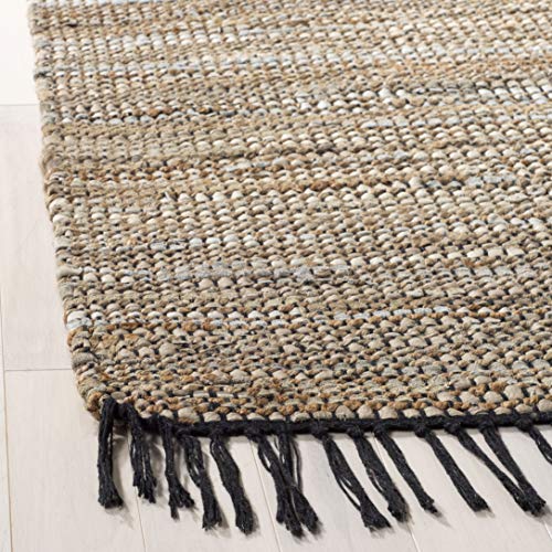 Safavieh Vintage Leather Collection Accent Rug - 2' x 3', Beige, Handmade Boho Fringe Leather & Jute, Ideal for High Traffic Areas in Entryway, Living Room, Bedroom (VTL203B) (Pack of 2) - color: Beige, size: 2' x 3' (Rectangular) (Pack of 2)