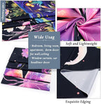 Yuiqear Blacklight Butterfly Tapestry UV Reactive Floral Plant Tapestries Trippy Nature Landscape Wall Tapestries Mysterious Starry Night Sky Tapestry Wall Hanging for Bedroom Decor