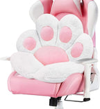 MOONBEEKI Cat Paw Cushion Chair Comfy Kawaii Plush Seat Cushions Shape Lazy Pillow for Gamer Chair 28"x 24" Cozy Floor Cute Seat Kawaii for Girl Worker Gift, Dining Room Bedroom Decorate （White）