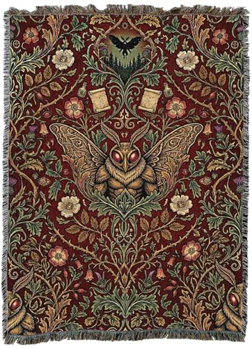 Pure Country Weavers Monster Moth Man Blanket - Fantasy Gift - Tapestry Throw Woven from Cotton - Made in The USA (60x80) - color: Monster Moth Man, size: 60x80