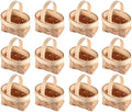 Gadpiparty 36pcs Mini Baskets Party Favor, Mini Woven Baskets With Handles, 4.72 Inch Small Tiny Wooden Candy for Weddings Holidays Easter Party Decor and Kids Crafts