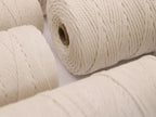 Cotton Macrame Cord 3mm 328yards Natural Colored Macrame Supplies, Soft Craft Cotton Rope for Plant Hanger Wall Hanger Dreamcatcher (Beige)