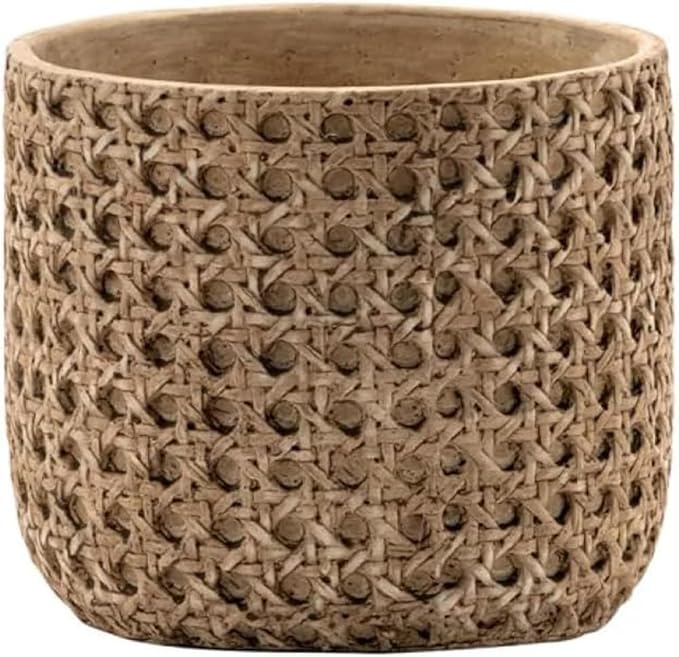 Napco Woven Pattern Planter, Small
