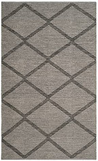 SAFAVIEH Montauk Collection Accent Rug - 4' x 6', Black, Handmade Cotton, Ideal for High Traffic Areas in Entryway, Living Room, Bedroom (MTK821D) - color: Black, size: 4' x 6' (Rectangular)