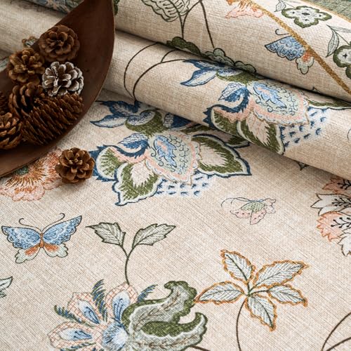 jinchan Elora 2x3 Floral Rug for Entryway Washable Kitchen Rug Vintage Romance Design Small Mat Non Slip Indoor Doormat Lightweight Low-Profile Throw Carpet for Entrance Laundry Room, Green/Beige - color: Bloom Green/Beige, size: 2' x 3' (Light Weight)