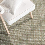 SAFAVIEH Natural Fiber Collection Accent Rug - 3' x 5', Green & Natural, Handmade Woven Fringe Jute, Ideal for High Traffic Areas in Entryway, Living Room, Bedroom (NF826Y) - color: Green/Natural, size: 3' x 5' (Rectangular)