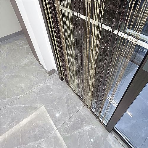 ave split Decorative Door String Curtain Wall Panel Fringe Window Room Blind Divider Tassel Screen Home 100cm*200cm (#018311) - color: #018311