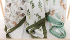 Little Jump Muslin Quilt Toddler Blanket - Silky Soft and Breathable Baby Quilt - Oversized 47" x 47" - 2 Layers Muslin Baby Blanket for Boy and Girls (Jungle-2)