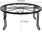 Tosnail 5 Pack Metal Plant Stands for Indoor and Outdoor, Planters Flower Pots Holder, Beverage Dispenser Stand, Pumpkin Short Stand, Double Braces Legs
