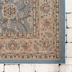 Unique Loom Sialk Hill Collection Area Rug - Washington (2' 2" x 3' 1" Rectangle, Light Blue/ Navy Blue) - color: Light Blue/Navy Blue, size: 2'2" x 3'1" (Rectangular)