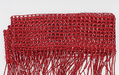 1x2 M Door String Curtain Rare Flat Silver Ribbon Thread Fringe Window Panel Room Divider Cute Strip Tassel for Wedding Coffee House Restaurant Parts, Claret - color: Claret Red