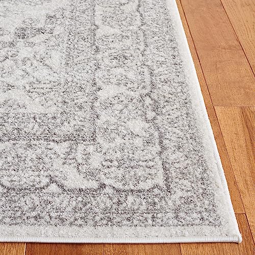 SAFAVIEH Adirondack Collection Runner Rug - 2'6" x 8', Ivory & Silver, Oriental Medallion Design, Non-Shedding & Easy to Clean, Ideal for Ideal for Hallway, Foyer, Kitchen, Entryway, Bedroom (ADR108B) - color: Ivory/Silver, size: 2'6" x 8' (Runner)