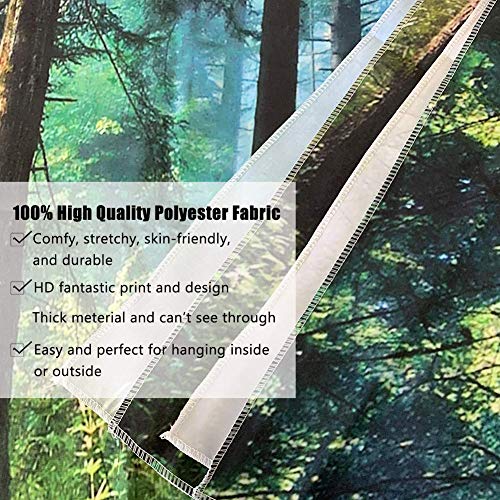 Llamazing Forest Tapestry Home Decor Landscape Tapestry Living Room Bedroom Decoration Magic Curtain (Morning Forest, 60''L×51''W) - color: Morning Forest, size: 60"L x 51"W