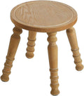 100% Solid Wooden Step Stool, Solid Wooden Stool for Adults, Small Wood Plant Stools, Short Stool for Bathroom, Kitchen, Bedroom, Plant Stand