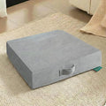 20 inches Meditation Floor Pillow Square Large Floor Cushions for Adults, Thick Memory Foam Seat Cushions for Yoga, Living Room, Sofa, Tatami, Bay Window Gray
