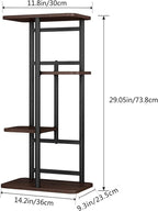 LINZINAR Plant Stand Indoor 4 Tier 5 Potted Multiple Plant Shelf Stands for Garden Corner Balcony Living Room