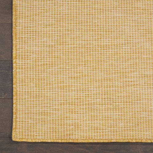 Nourison Home Positano Yellow 2'2" x 10' Area Rug - Easy Clean, Non Shedding, Bed Room, Living Room, Dining Room, Kitchen (10' Runner) - color: Yellow, size: 2'2" x 10' (Runner)