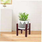 Plant Stand Boho Style Wooden Flowerpot Holder Indoor Plant Stands Solid Wood Pot Rack