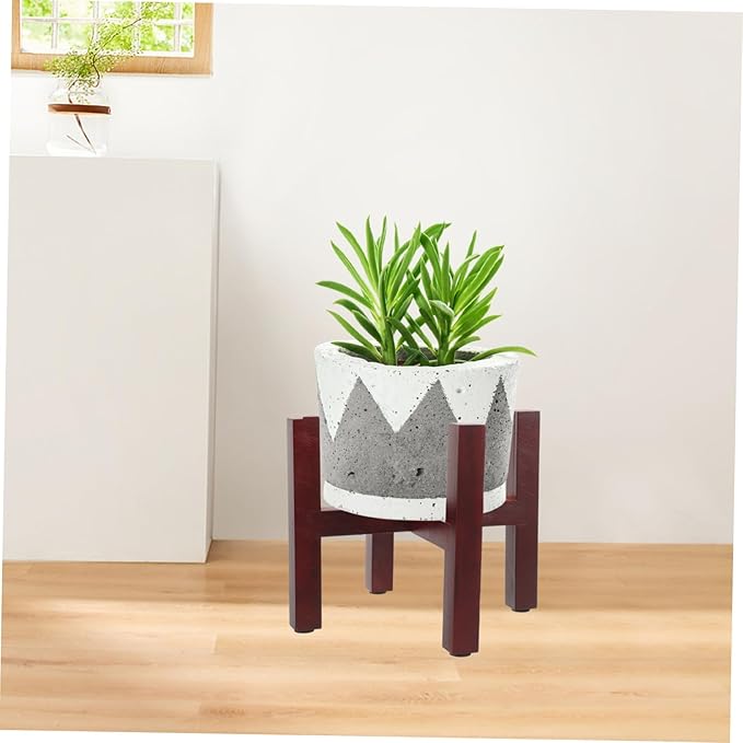 Plant Stand Boho Style Wooden Flowerpot Holder Indoor Plant Stands Solid Wood Pot Rack