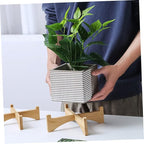 MERRYHAPY 4pcs Plant Stands for Boho Decor Living Room Garden Indoor Plant Stand Flower Pot Rack