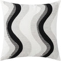 vctops Embroidery Cotton Decorative Throw Pillow Cover Boho Geometric Pattern Cushion Cover for Couch Sofa Bed (Geometric H,18"x18")