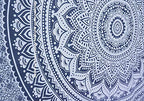 Popular Handicrafts Tapestry Wall Hanging Ombre Hippie Mandala Bohemian Hippy Intricate Indian Tapestries Bedspread 54 x 82 Inches (140cm x 210cm) Grey - color: Grey, size: 82"L x 54"W