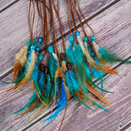 MEXIDAWN DIY Feather Dream Catcher Kits Turquoise Wall Hanging Boho Decor Handmade Dream Catcher for Adults, Moon - style: Moon*1
