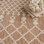 Nourison Home Positano Jute 12' x Round Area Rug - Easy Clean, Non Shedding, Bed Room, Living Room, Dining Room, Kitchen (12' x Round) - color: Jute, size: 12' (Round)