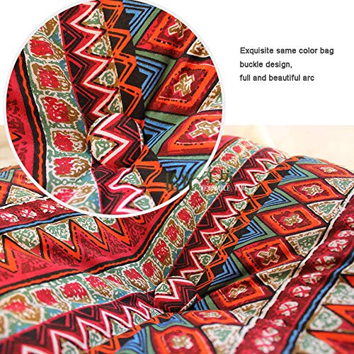 Bohemian Handicrafts Round Floor Seat Cushion Pad,Futon Tatami Seat Mat,Floor Pillow Chair Cushion for Living Room Balcony Outdoor Colorful 50cm(20inch) - color: Colorful, size: 50cm(20inch)