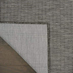 Nourison Home Positano Charcoal 2'2" x 12' Area Rug - Easy Clean, Non Shedding, Bed Room, Living Room, Dining Room, Kitchen (12' Runner) - color: Charcoal, size: 2'2" x 12' (Runner)