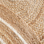 SAFAVIEH Natural Fiber Collection Area Rug - 4' x 6' Oval, Natural & Ivory, Flat Weave Farmhouse Border Jute Design, Ideal for High Traffic Areas in Living Room, Bedroom (NF812A) - size: 4' x 6' (Oval)