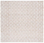 SAFAVIEH Natural Fiber Collection Area Rug - 6' Square, Natural & Pink, Handmade Jute & Wool, Ideal for Living Room, Bedroom, Dining Space (NFB225U) - color: Natural/Pink, size: 6' x 6' (Square)
