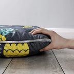 MAXYOYO Grey Pineapple Japanese Floor Futon Mattress, Tatami Floor Mat Portable Camping Mattress Kids Sleeping Pad Foldable Roll Up Floor Lounger Couch Bed Twin Size with Mattress Protector Cover