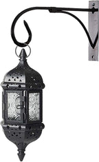 Tinsow 2 Pcs Plant Bracket Iron Wall Hooks Straight Downcurled Hanging for Wind Chimes, Flower Baskets, Decorative Plants, Lantern, Wind Spinners, Bird Feeders, Indoor or Outdoor Decoration