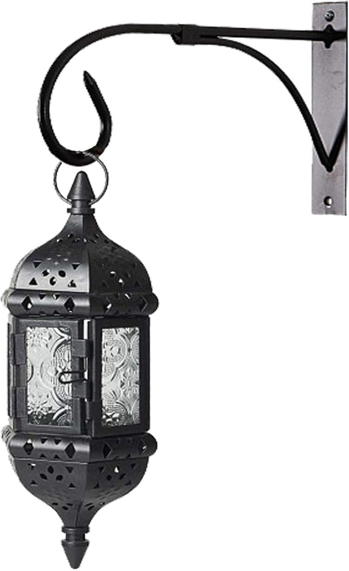 Tinsow Plant Bracket Iron Wall Hooks Straight Downcurled Hanging for Wind Chimes, Flower Baskets, Decorative Plants, Lantern, Wind Spinners, Bird Feeders, Indoor or Outdoor Decoration