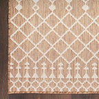 Nourison Home Positano Jute 8' x 10' Area Rug - Easy Clean, Non Shedding, Bed Room, Living Room, Dining Room, Kitchen (8' x 10') - color: Jute, size: 8' x 10' (Rectangular)