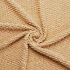 Amazon Basics Chunky Cable Knit Throw Blanket for Couch, Sofa, Bed, Lightweight Soft Cozy, 50" x 60", Sand - color: Sand, style: Knitted
