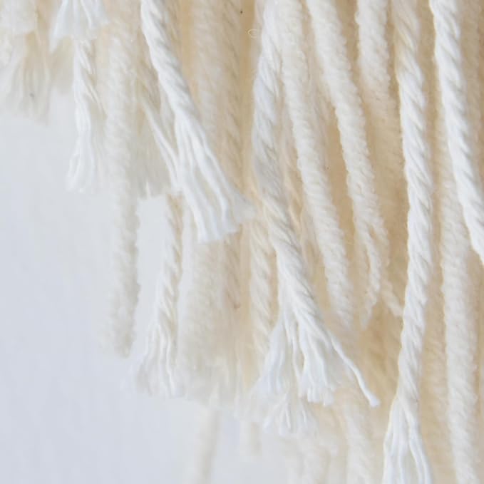 Jakalin Large Macrame Wall Hanging Boho Wall Decor 47" W x 35" L Handmade Craftmanship Yarn Wall Art For Bedroom Living Room Scandinavian Home Decor
