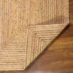 Super Area Rugs Farmhouse Jute Braided Rug - Reversible Natural Fiber- Eco Friendly Rug for Living Room - Kitchen - Entryway Hand Woven, Natural, Rectangle 3' X 5' - color: Natural, size: 3' x 5' (Rectangular)