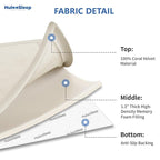 Baby Play Mat for Floor,1.3" Thick Memory Foam Tummy Time Mat,Water Repellent Soft Velvet Nursery Rug,Extra Large Non Slip for Crawling,Toddlers,Infants,Kids,Tatami Style for Living Room(Cream)