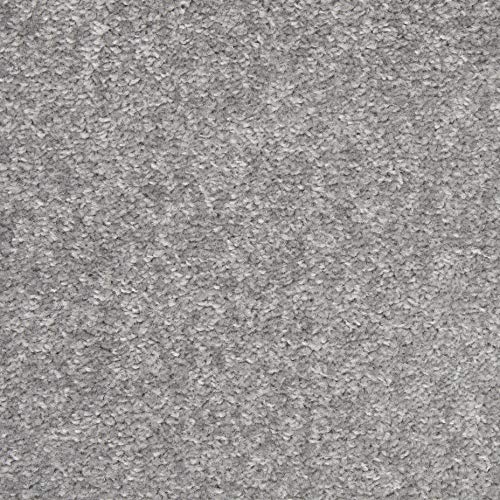 Nourison Home Nourison Essentials Silver Grey 2'2" x 7'6" Area Rug - Easy Clean, Non Shedding, Bed Room, Living Room, Dining Room, Kitchen (8' Runner) - color: Silver Grey, size: 2'2" x 7'6" (Runner)